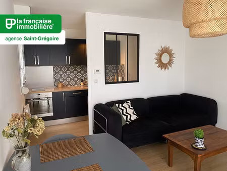 appartement t2 meublé - parking - saint gregoire