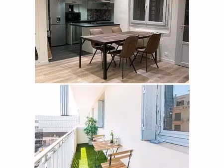 grand t2 style loft 55 m² - balcon - ascenseur - refait à neuf - parking collectif - brott