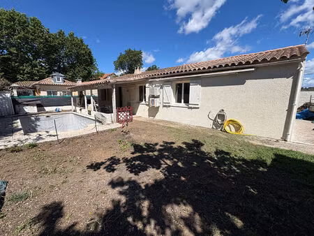 maison saint couat d'aude 81 m2  4 faces  2 chambres + piscine