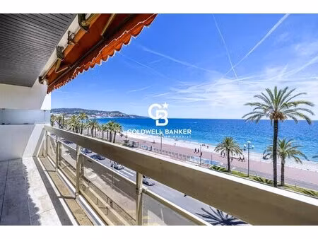 promenade des anglais  appartement 113 m² traversant avec terrasse vue mer panoramique