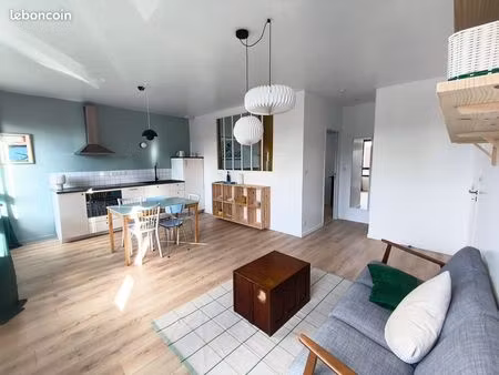 location t2 meublé 50m2 au calme du quartier sainte-anne