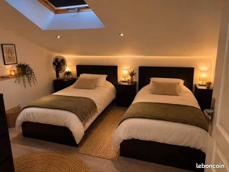 location chambres dans une grande maison neuve avec jardin
