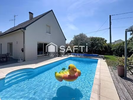grande maison familiale avec vie de plain-pied / 4 chambres / jardin /garage /piscine