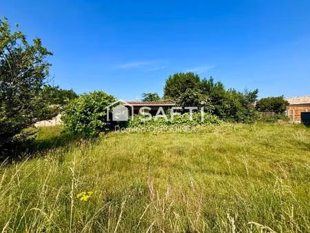 terrain à bâtir de 500m2 en seconde ligne