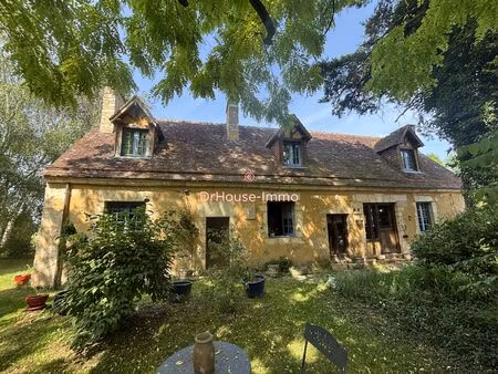 longère percheronne restaurée - charme authentique - 3 cheminées - jardin arboré