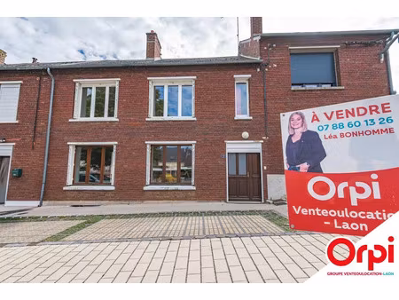 vente maison 5 pièces 137 m² à montcornet (02340)  62 000 €