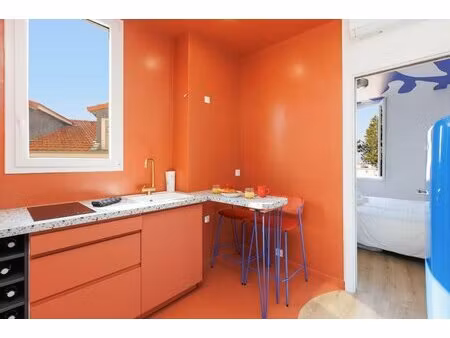 appartement 2p  30 m²  balcon vue mer – le suquet cannes  dernier étage