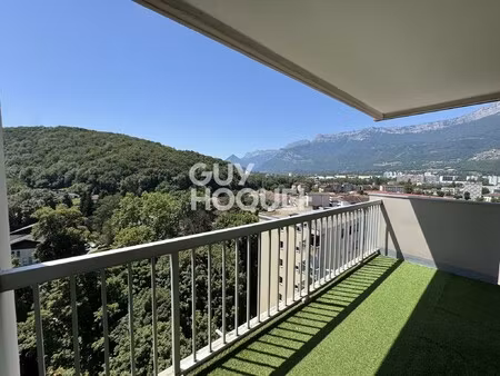 appartement 5 pièces – 99 70 m² – dernier étage avec vue imprenable – échirolles village