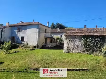 vente maison 5 pièces 88 m² à la rochebeaucourt-et-argentine (24340)  65 000 €