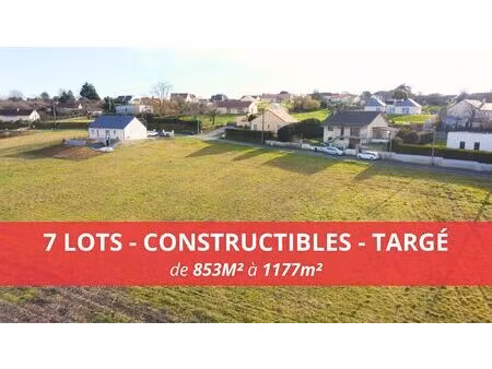 lot de 7 terrains constructibles à vendre - targé
