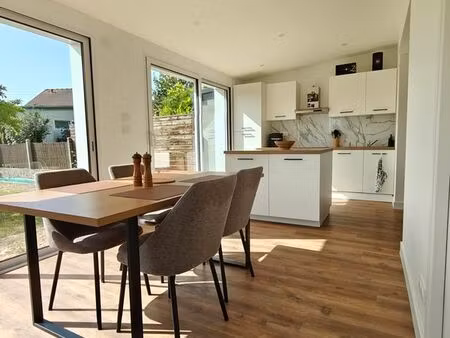 maison 105m² rénovée à neuf - quartier des charmettes  mondeville - 5 pièces  jardin  gara