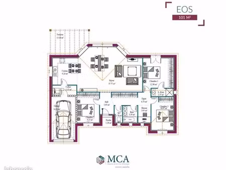 maison 4 pièces 101 m²