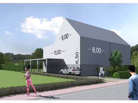 bouwgrond (672m²) voor halfopen bebouwing te vosselaar!