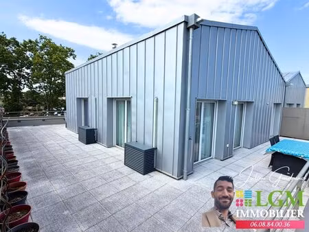 castelnau-le-lez – appartement rooftop 4 pièces de 77 m² avec terrasse panoramique de 90..