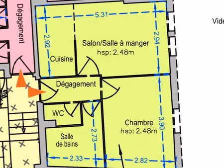 location t2 f2 villefranche-sur-saône 36m²