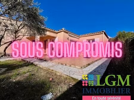 lattes centre : maison t4 de 90 m² habitables  avec garage  sur 300 m² de parcelle