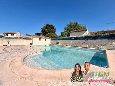 centre saint-jean-de-védas – maison 175 m² + t2 indépendant + piscine + immense garage