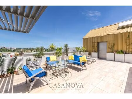 appartement 130 m² avec terrasse de 70 m² à port marianne montpellier