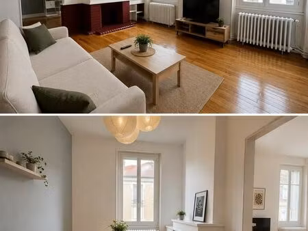 t4 de 110 m² – 3 grandes chambres – centre-ville – colocation possible