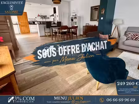 vente maison 5 pièces 97 m² à salome (59496)  249 260 €