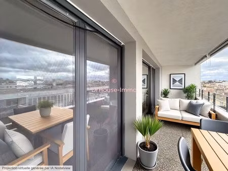 bordeaux gare saint -jean - superbe duplex au dernier étage avec terrasse  parking et accè