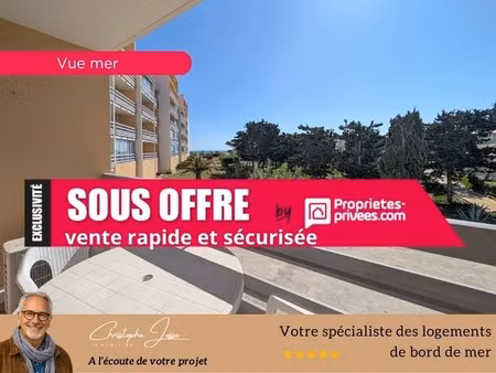 t2 avec terrasse et parking vue mer