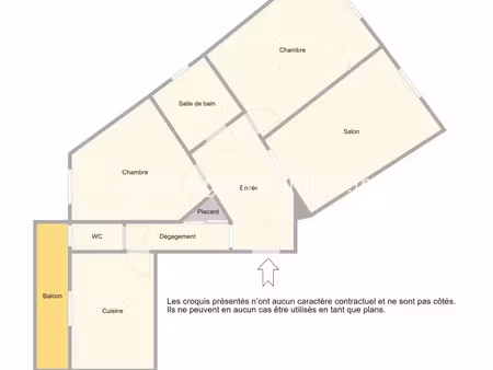 vente appartement 3 pièces 57 m² nice (06000)