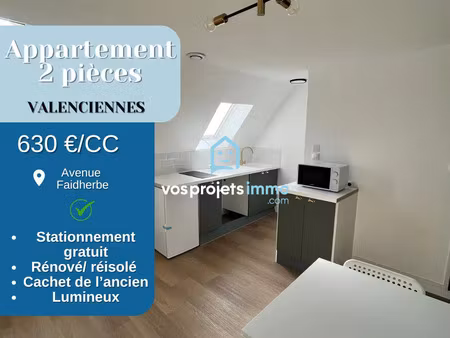location appartement 2 pièces 28 m² à valenciennes (59300)