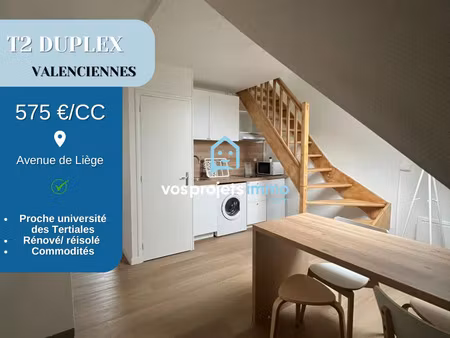 location appartement 2 pièces 34 m² à valenciennes (59300)