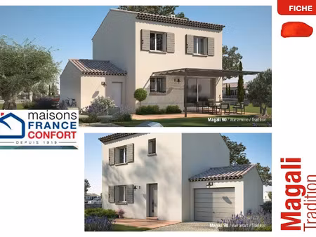 vente maison neuve 5 pièces 90 m² à villeneuve-les-avignon (30400)  349 000 €