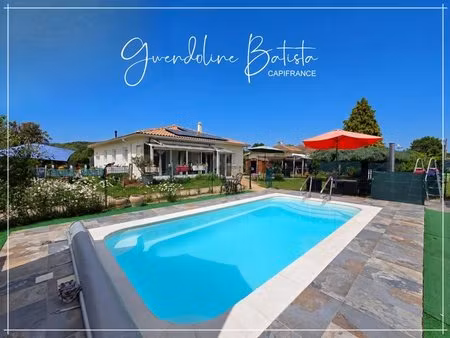 maison plain-pied 134m² - 4 chambres - terrain 1140m² avec piscine - pineuilh (33)