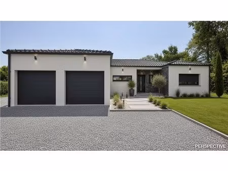 maison contemporaine avec double garage