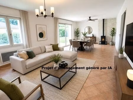 maison plain pied + garage 105 m² terrain 968 m²