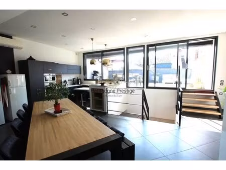 quais de saone  appartement en duplex 160 m² avec terrasse privative et garage