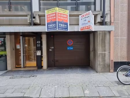 parking à louer à de trèves - trierstraat 49 bruxelles (vbe38038)
