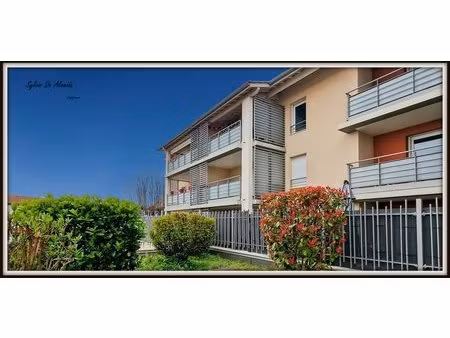 appartement à vendre 3 pièces 64 m² mionnay (01)proche lyon balcon garage fermé