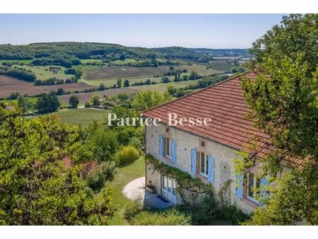 entre lot et tarn-et-garonne  dans un paysage vallonné  un ensemble réunissant une maison 