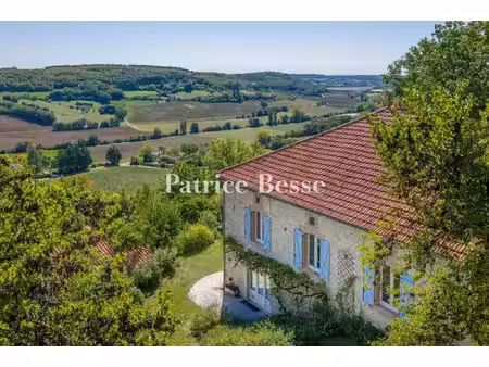 entre lot et tarn-et-garonne  dans un paysage vallonné  un ensemble réunissant une maison 