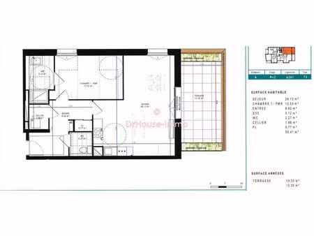 appartement neuf t2 avec terrasse et parking