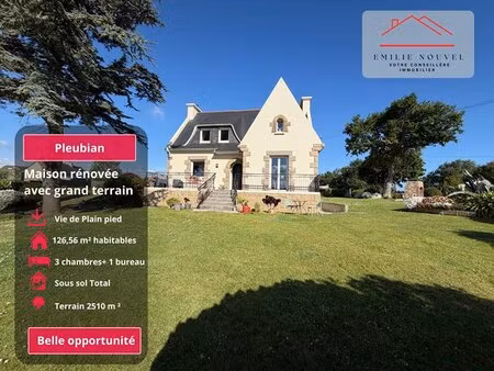 maison néo-bretonne 126 m² avec sous-sol total
