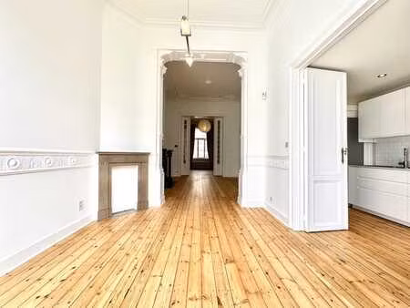 magnifique duplex 1 ch. + bureau + jardin - cinquantenaire
