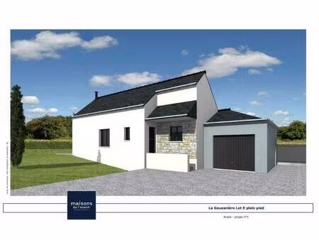 terrain avec maison neuve à vendre
