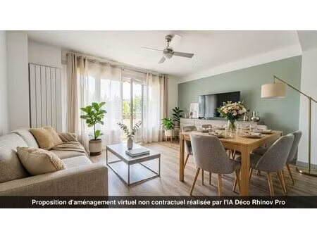 3 pièces 66 m² – balcon – lumineux – sans travaux- maisons alfort (94)