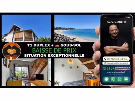 ?️ à saisir ! duplex vue mer accès direct roches noires