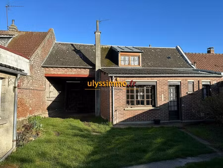 maison picarde avec porte cochère et dépendances et jardin