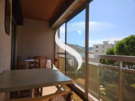 a louer - bail mobilité - vallauris - 2 pièces meublé avec terrasse - de septembre jusqu'a