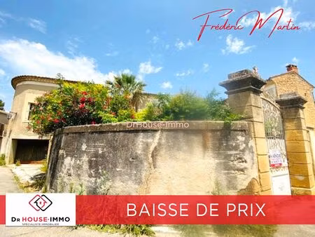 uzès proche  très beau mas de village en pierre de 260 m² avec jardin piscinable et garage