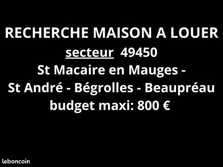 recherche maison à louer