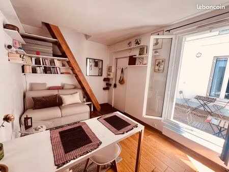 sous-location duplex 20 juillet / 20 août paris - ménilmontant