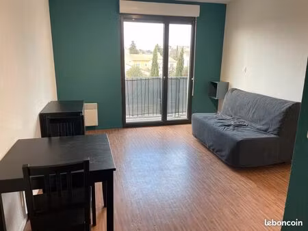 studio meublé 23 m² + balcon + parking – montpellier aiguerelles